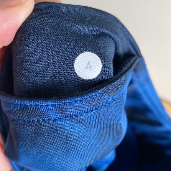 Lululemon Wunder Under Legging Inky Blue Floral 4 - Picture 6 of 10